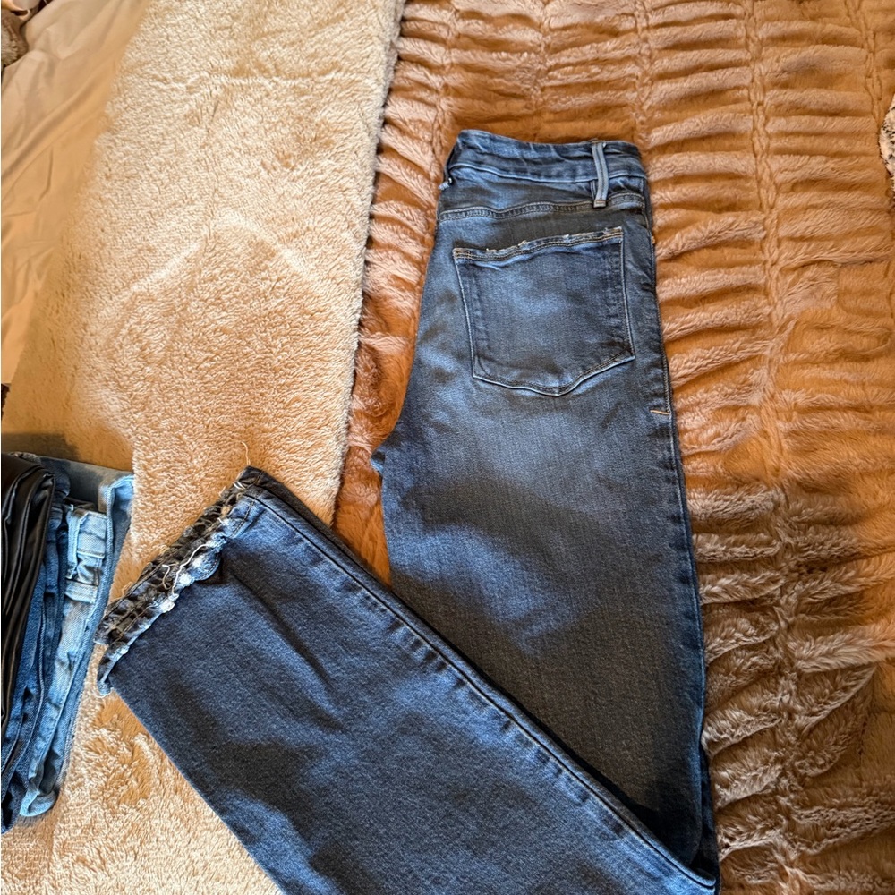 Good American Dark Blue Denim Jeans